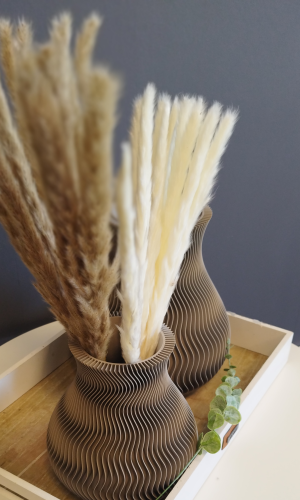 6 - Vase Wave grau 2